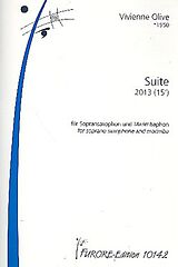 Vivienne Olive Notenblätter Suite für Sopransaxophon und Marimbaphon