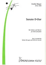 Emilie Mayer Notenblätter Sonate D-Dur