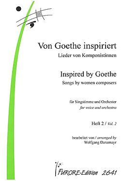  Notenblätter Von Goethe inspiriertLieder von Komponistinnen Band 2
