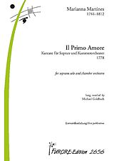 Marianna Martines Notenblätter Il Primo Amore (1778)