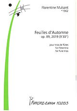 Florentine Mulsant Notenblätter Feuilles dAutomne op.89