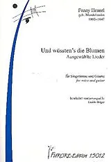 Fanny (Mendelssohn) Hensel Notenblätter Und wüsstes die Blumen
