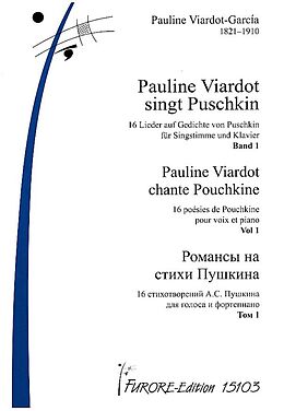 Pauline Viardot-García Notenblätter Pauline Viardot singt Puschkin Band 1 (Nr.1-9)