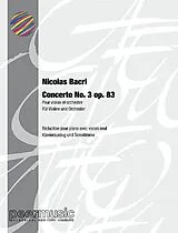 Nicolas Bacri Notenblätter Concerto no.3 op.83
