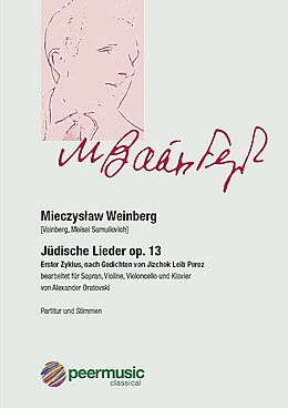 Mieczyslaw Weinberg Notenblätter Jüdische Lieder op.13