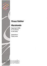 Firouz Bakhor Notenblätter Marakanda op.8