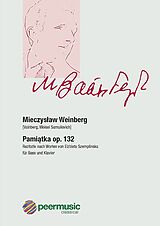 Mieczyslaw Weinberg Notenblätter Pamiatka op.132
