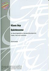 Klaus Arp Notenblätter Quintessenz für Oboe (Englischhorn)