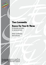 Theo Loevendie Notenblätter Dance for two or three
