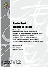 Nicolas Bacri Notenblätter Notturno ed Allegro op.151