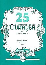 Heinrich Pröll Notenblätter 25 leichte melodische Übungen für Zither
