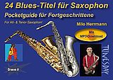 Milo (Klaus-Peter) Herrmann Notenblätter Pocketguide 24 Blues-Titel für Saxophon (+MP3-Download)
