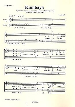  Notenblätter Kumbaya für gem Chor und Klavier