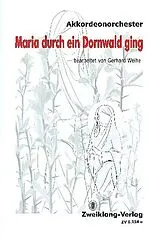  Notenblätter Maria durch ein Dornwald ging