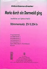  Notenblätter Maria durch ein Dornwald ging