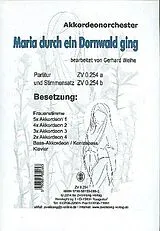  Notenblätter Maria durch ein Dornwald ging