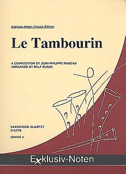 Jean Philippe Rameau Notenblätter Le tambourin