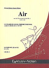 Georg Friedrich Händel Notenblätter Air aus der Wassermusik-Suite Nr.1 HWV348