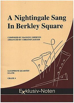 Manning Sherwin Notenblätter A Nightingale sang in Berkley Square