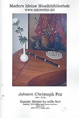 Johann Christoph Pez Notenblätter Mentre fra mille fiori für Sopran
