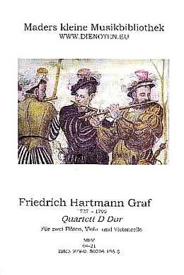 Friedrich Hartmann Graf Notenblätter Quartett D-Dur