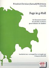 Friedrich Christian Samuel Mohrheim Notenblätter Fuge in g-Moll