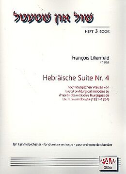 Francois Lilienfeld Notenblätter Hebräische Suite Nr.4