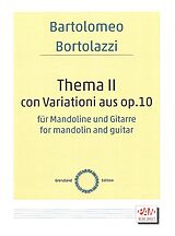 Bartolomeo Bortolazzi Notenblätter Thema II con Variationi aus op.10