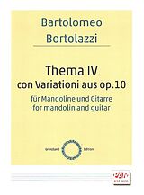 Bartolomeo Bortolazzi Notenblätter Thema IV con Variationi aus op.10