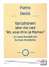 Pietro Denis Notenblätter Variationen über A vous dirai-je Maman