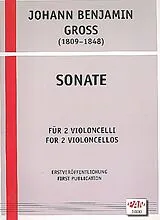 Johann Benjamin Gross Notenblätter Sonate