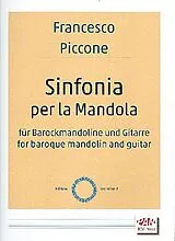 Francesco Piccone Notenblätter Sinfonia per la mandola