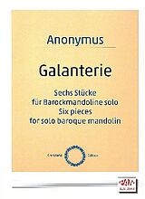 Anonymus Notenblätter Galanterie