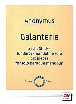 Anonymus Notenblätter Galanterie