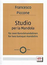 Francesco Piccone Notenblätter Studio per la Mandola
