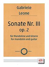 Gabriele Leone Notenblätter Sonate Nr.3 op.2