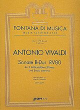 Antonio Vivaldi Notenblätter Sonate B-Dur RV80