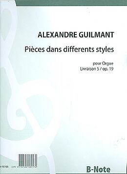 Felix Alexandre Guilmant Notenblätter Pièces dans differents styles vol.5 no.19