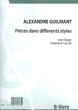 Felix Alexandre Guilmant Notenblätter Pièces dans differents styles vol.6 no.20