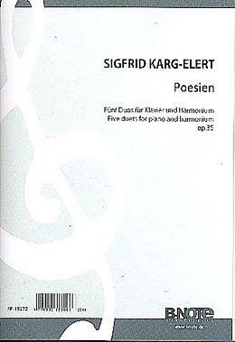 Sigfrid Karg-Elert Notenblätter Poesien op.35