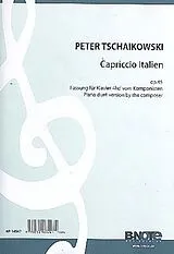 Peter Iljitsch Tschaikowsky Notenblätter Capriccio Italien op.45