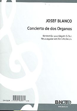 Josef Blanco Notenblätter Concierto de dos organos