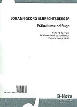 Johann Georg Albrechtsberger Notenblätter Präludium und Fuge B-Dur