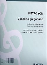 Pietro Alessandro Yon Notenblätter Concerto gregoriano für Orgel und Orchester