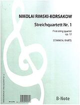 Nicolai Rimski-Korsakow Notenblätter Streichquartett F-Dur Nr.1 op.12