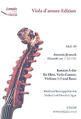 Antonin Jiraneck Notenblätter Konzert A-Dur für Flöte