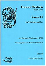 Roman Weichlein Notenblätter Sonate Nr.3