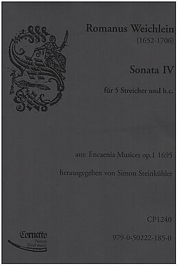 Roman Weichlein Notenblätter Sonate Nr.4