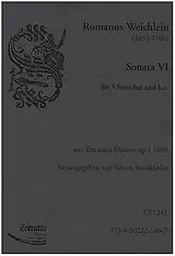 Roman Weichlein Notenblätter Sonate Nr.6
