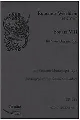 Roman Weichlein Notenblätter Sonate Nr.8